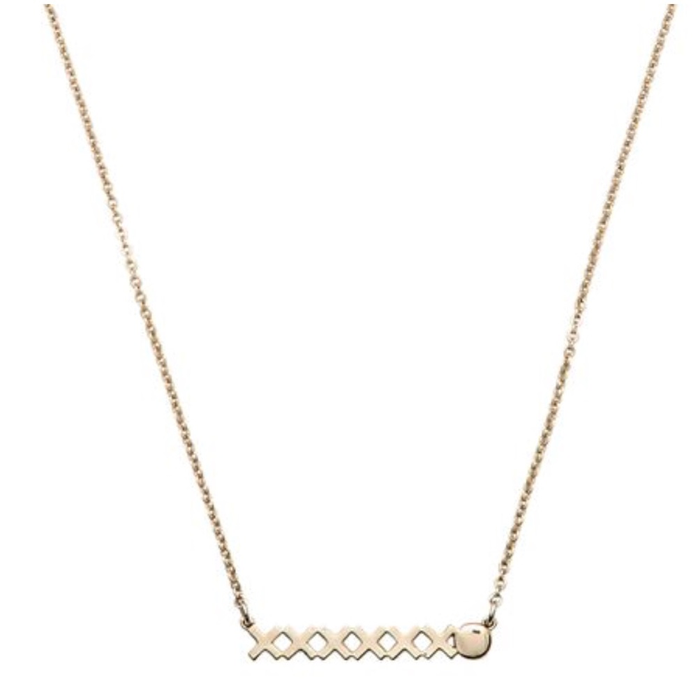 Kate Spade XO bar necklace